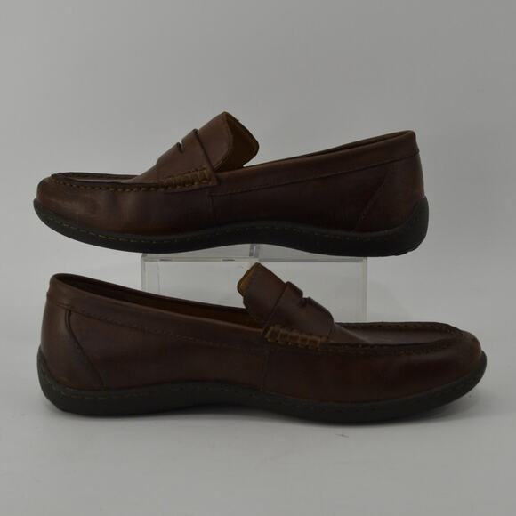 Born Men's Sz 9 Simon III Penny Loafer Brown Leather Comfort - Picture 7 of 16
